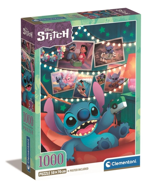 Clementoni 1000 stk CB Collection Disney Stitch av høy kvalitet