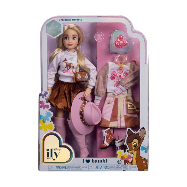 JAKKS Pacific Disney ily 4EVER Fashion Doll med ekstra mote inspirert av Bambi