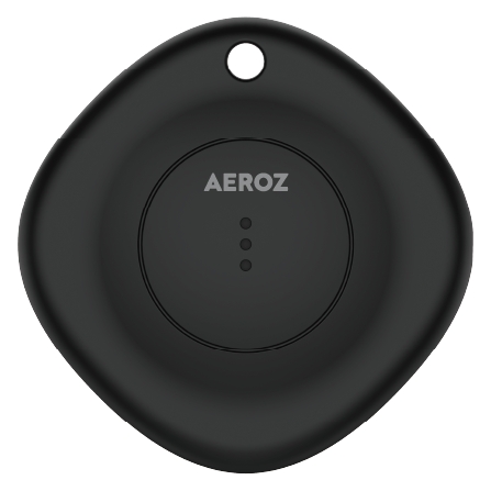 AEROZ TAG-1000 Black - Nøkkelfinner for bruk med iPhone - Fungerer med Apples Find My-app