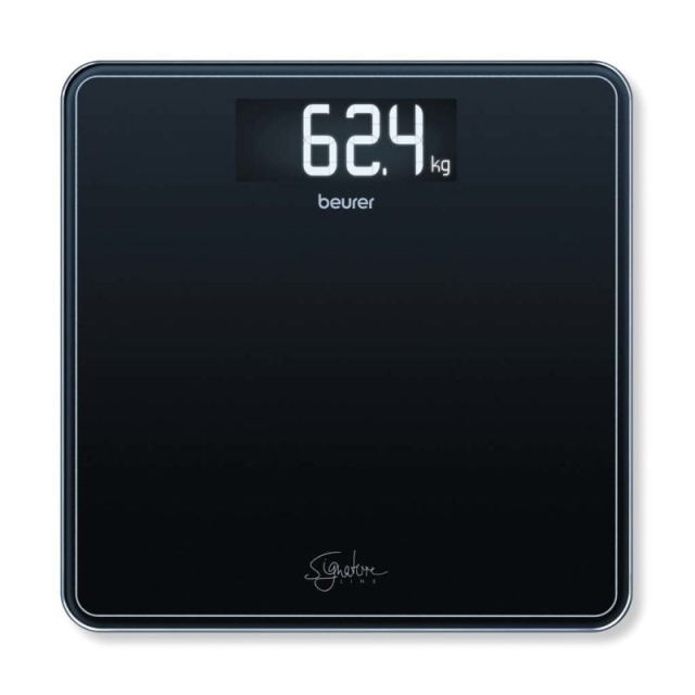 Beurer GS 400 baderomsvekt glass (svart) - 5 års garanti