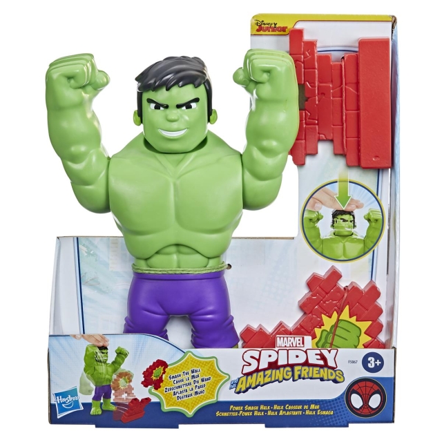 Spidey og hans fantastiske venner Supersized 10 tommers figur Power Smash Hulk