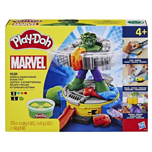 Play-Doh Marvel Hulk & Squish lekesett