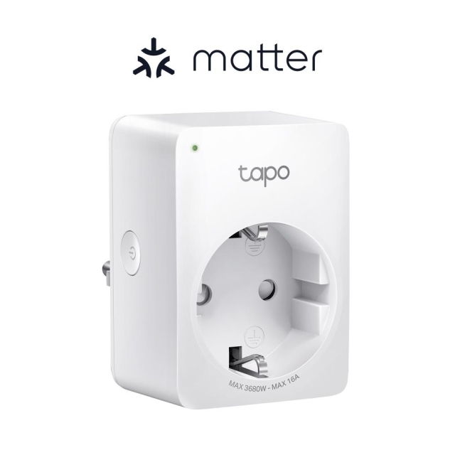 TP-Link Tapo Mini Smart Wi-Fi-kontakt, energiovervåking, Matter /Tapo P110M