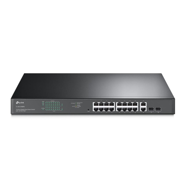 TP-Link 18-port Gigabit Easy Smart-svitsj med 16-port PoE+