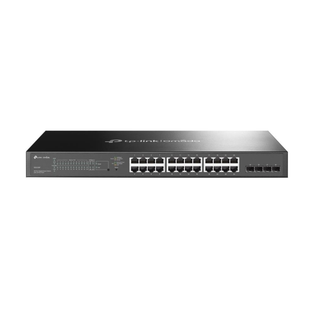 TP-Link JetStream 24-porters 10/100 Mbps + 4-porters Gigabit Smart Switch med 24-porters PoE+