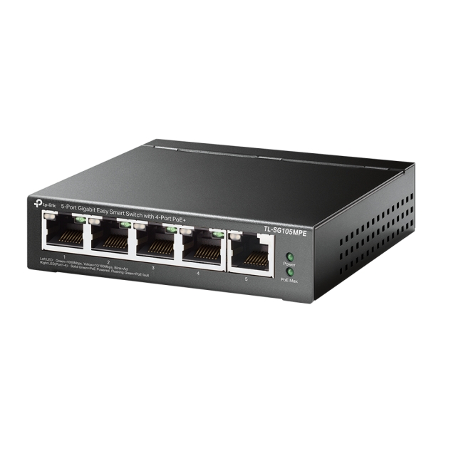 TP-Link 5-port Gigabit Easy Smart-svitsj med 4-porters PoE+
