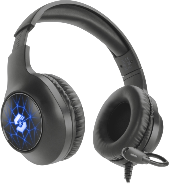 Speedlink VIRTAS Illuminated 7.1 Gaming Headset, svart