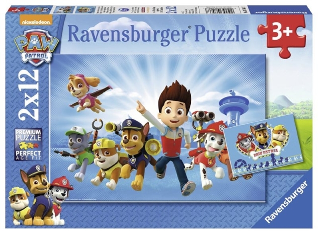 Ravensburger Paw Patrol 2x12p puslespill - (10107586)