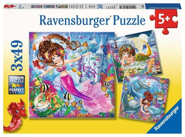 Ravensburger Sjarmerende havfruer 3x49p - 08063