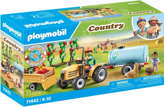 Playmobil Traktor med tilhenger og vanntank (71442)