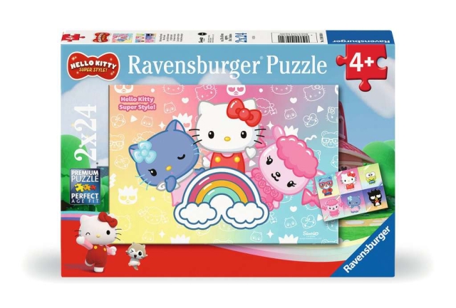 Ravensburger Puslespill Hello Kitty Super Style 2x24p
