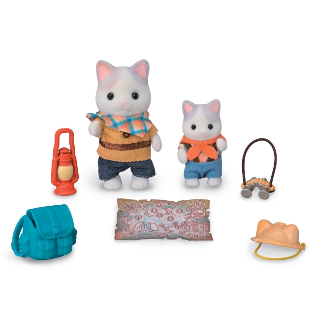 Sylvanian Families Spennende oppdagelsessett - Latte Cat Brother & Baby (5763)