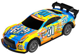 TEC-TOY Champion GT9 m/lys R/C 1:22, 27MHz - Gul/Blå (471250)