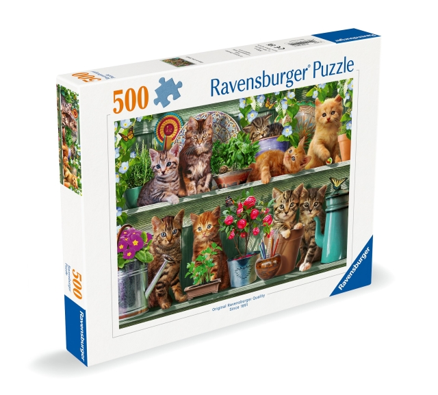 Ravensburger Puslespill Katter på hylla 500p (12000205)