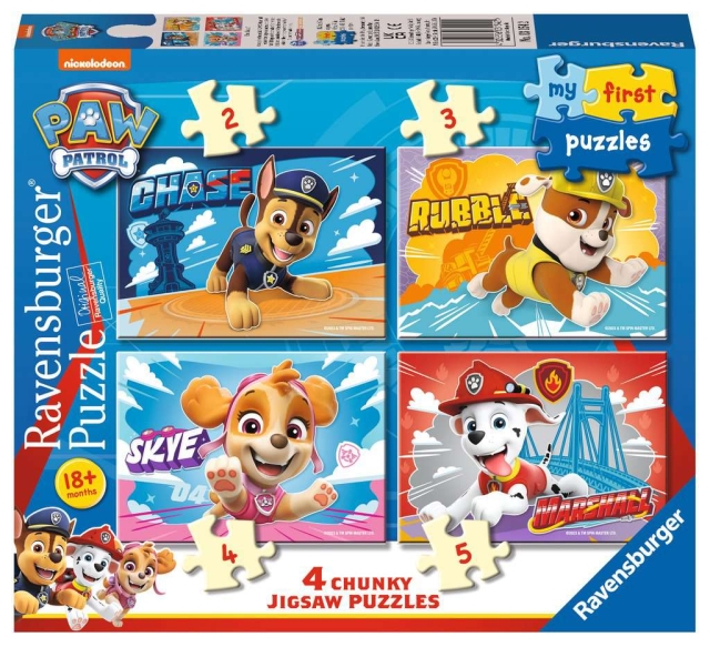 Ravensburger Paw Patrol Mitt første puslespill 2/3/4/5p