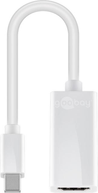 Goobay Mini DisplayPort™/HDMI™-adapterkabel 1.1 Mini DisplayPort-plugg > HDMI™-kontakt (type A)