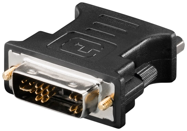 Goobay Skjermadapter DVI-A/VGA DVIA-plugg (12 + 5 pinner) > VGA-kontakt (15-pinners)