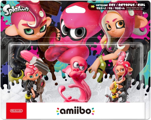 Nintendo Amiibo Splatoon Octoling - 3-pakning