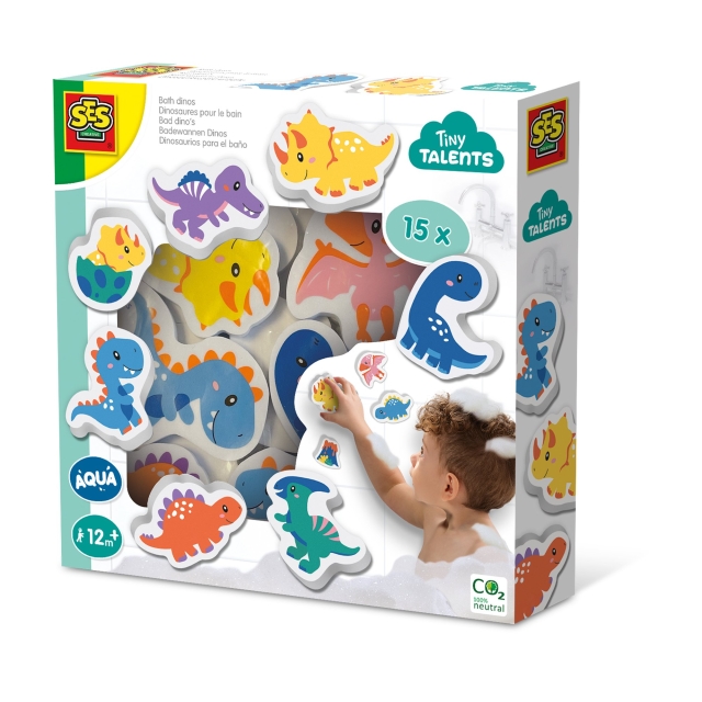 SES Creative Badetid - Dinosaurer i skumgummi - (S13214)