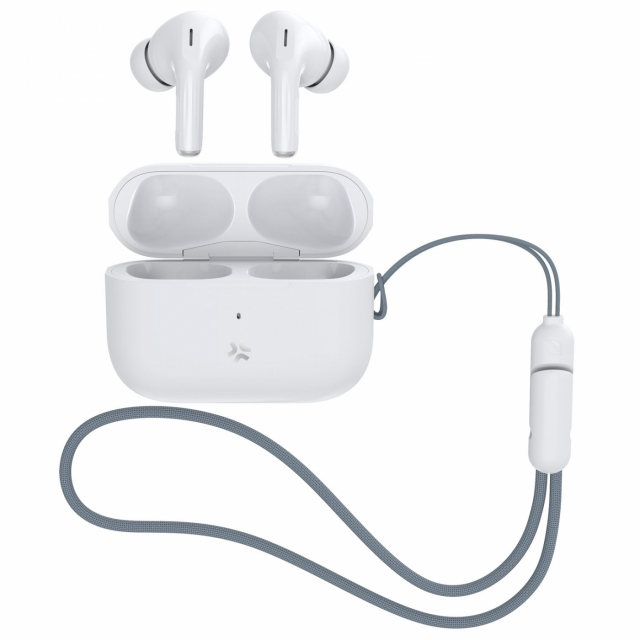 Celly Harmony True Wireless Bluetooth-hodetelefoner i øret ANC+ENC hvit