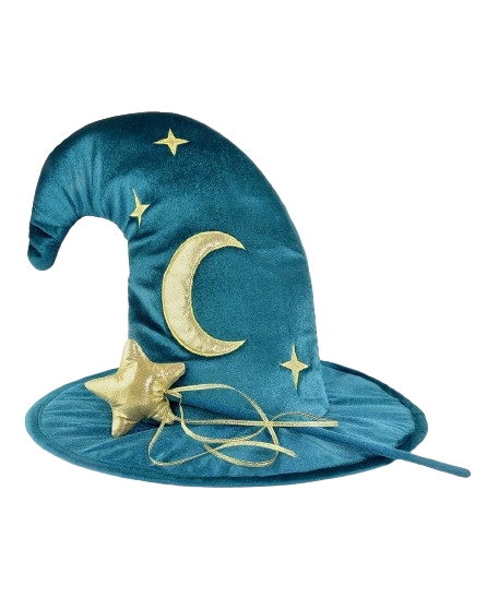 Den Goda Fen Trollmannshatt og tryllestav i fløyel (F77601)