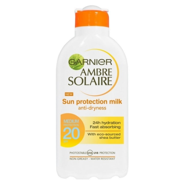 Garnier Ambre Solaire - Solbeskyttelsesmelk 200ml - SPF 20