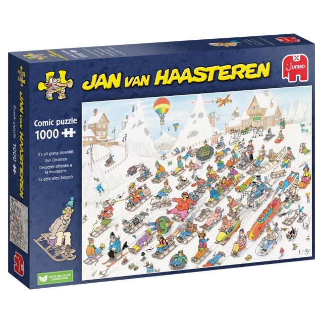 Jan van Haasteren Its All Going Downhill (1000 brikker) (JUM00025)