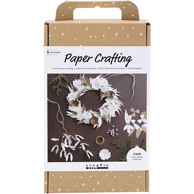 DIY Kit Craft Kit - Paper Crafting, hvit, lys natur, 1 pakke (977700)