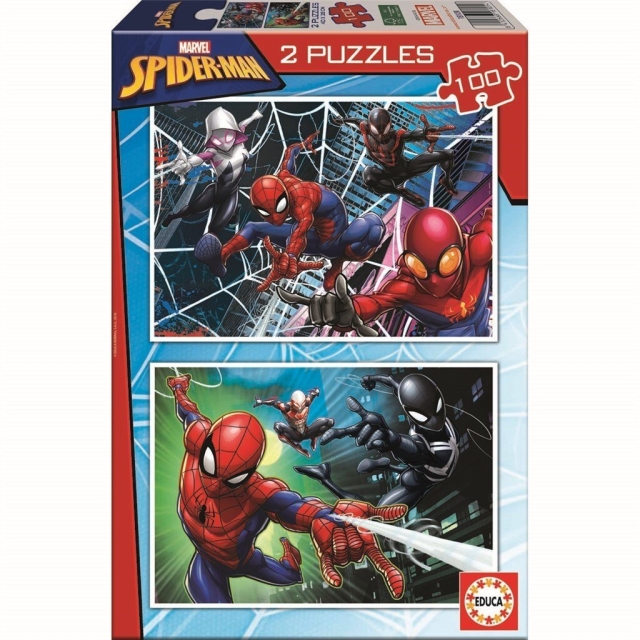 Educa 2x100 brikker - Spider-Man puslespill (80-18101)