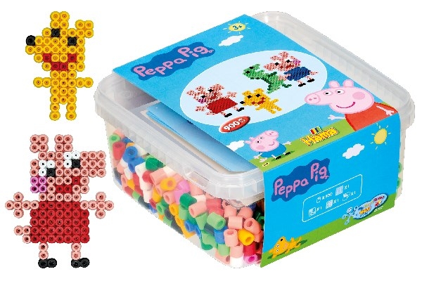 HAMA Beads Hama - Maxi Beads - Peppa Pig perler og perleplate i bøtte (8750)