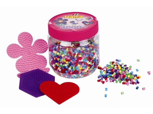 HAMA Beads hama - Perler - 4000 stk. med 3 ass. stiftplater (382051)