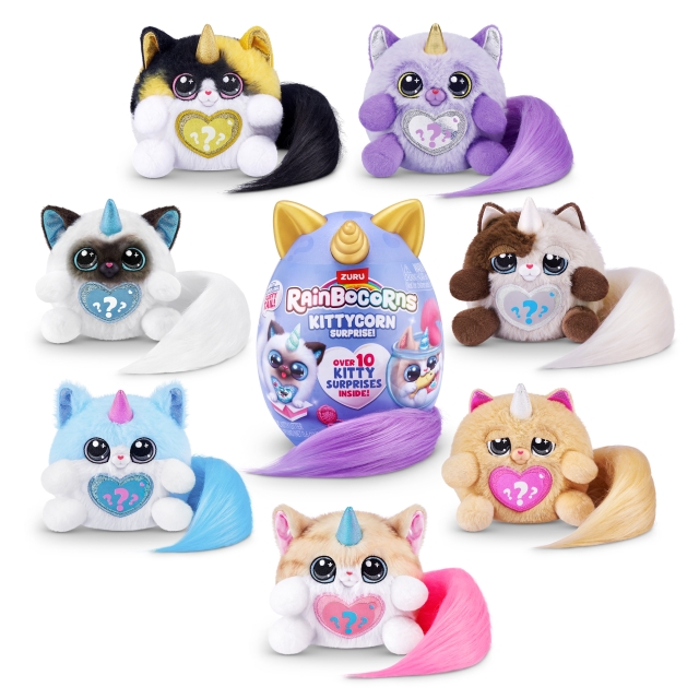 RAINBOCORNS Kittycorn Surprise serie 3, plysj Liten - (92104TQ1)