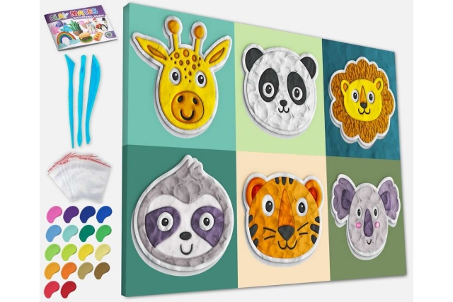 SPLAT PLANET Leiremaleri på lerret 30x40cm - Dyr (777690)