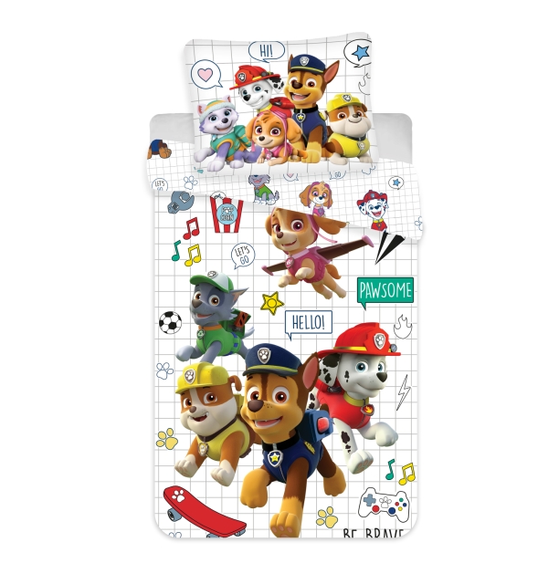 Paw Patrol Bed Linen - Junior Size 100x140 cm - Paw Patrol
