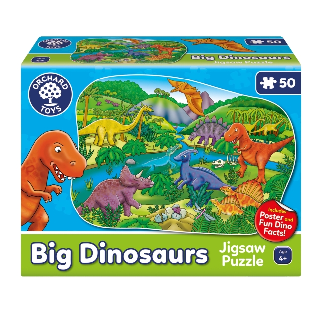Orchard Toys Stort dinosaurpuslespill (600256)