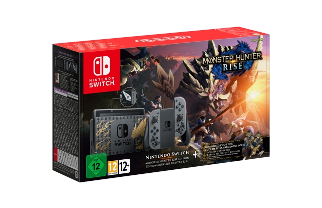 Nintendo Switch-konsoll (Monster Hunter Rise-pakke)