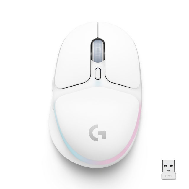 Logitech G705 - Trådløs spillmus - Off White