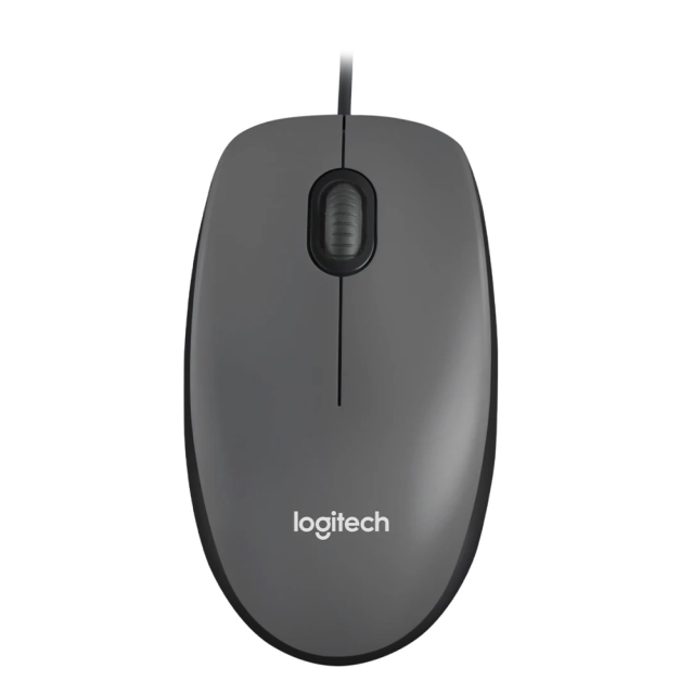 Logitech Mus M100 optisk - Svart - USB