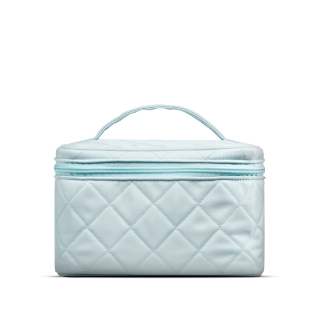 Gillian Jones Beauty Box i vattert nylon Blå