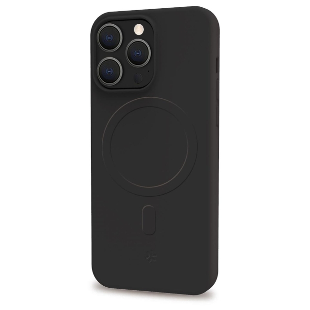 Celly Cromomag Mykt gummideksel MagSafe-kompatibelt iPhone 15 Pro Max Svart