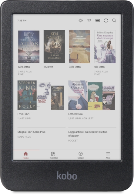 Kobo Clara Colour 6" e-bokleser, svart