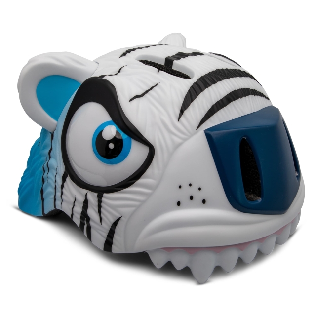 Crazy Safety Tiger sykkelhjelm - hvit (49-55 cm) (100101-03-01)