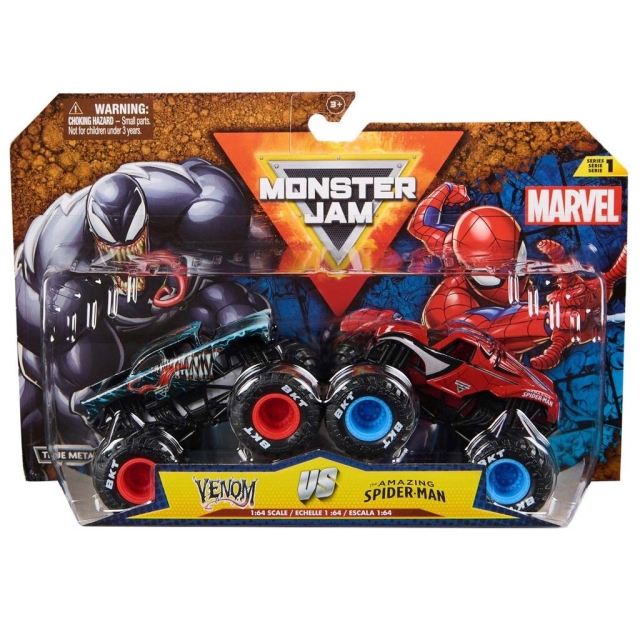 Monster Jam 1:64 Marvel 2-pk - Spider Man:Venom (6071942)