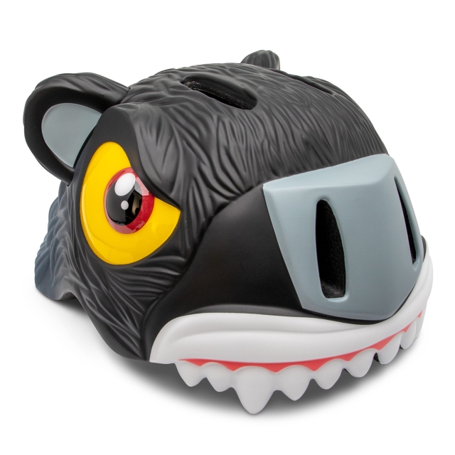 Crazy Safety Panther sykkelhjelm - svart (49-55 cm) (100101-04-01)