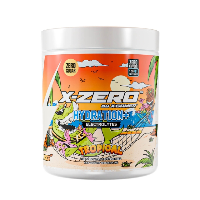 X-GAMER Energidrikkpulver X-Zero Hydration+ 160 gram Tropical