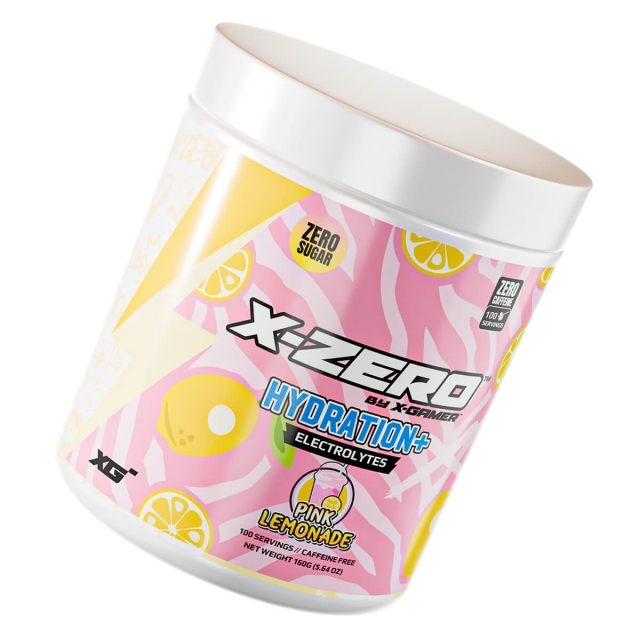X-GAMER Energidrikkpulver X-Zero Hydration+ 160 gram Pink Lemonade