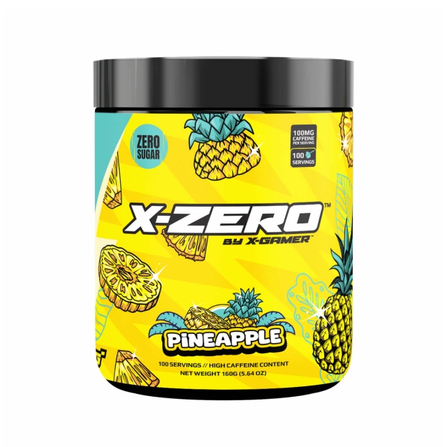 X-GAMER Energidrikkpulver X-Zero 160 gram Pineapple