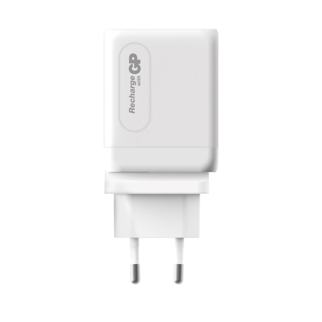 GP Vegglader GaN PD 65W Inkludert Reiseadapter