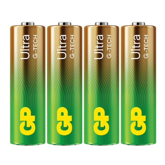 GP Batteri Ultra Alkaline AA LR6 4-Pakning