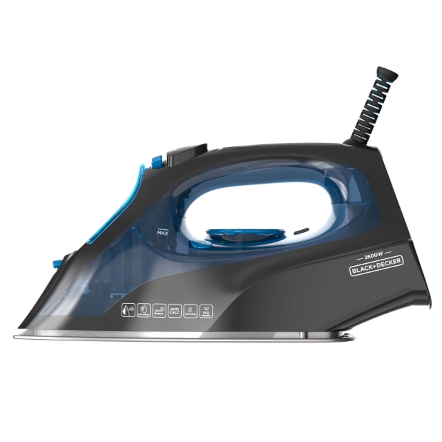 BLACK+DECKER Dampstrykejern Steam Iron 2600W Blå